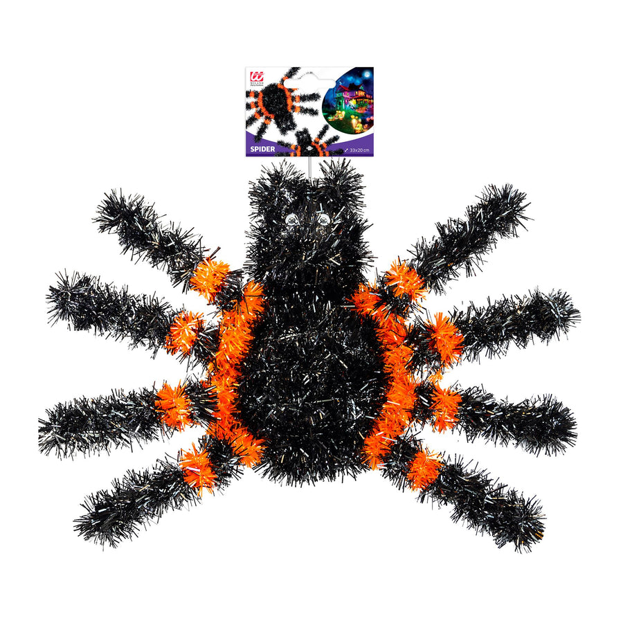 "SPINNE AUS LAMETTA" 34x23 cm – Detailansicht