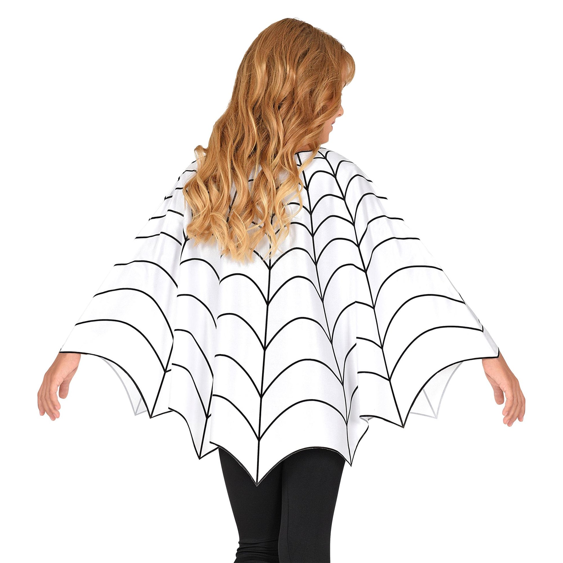 "SPINNE & NETZ" (Poncho) – Detailansicht