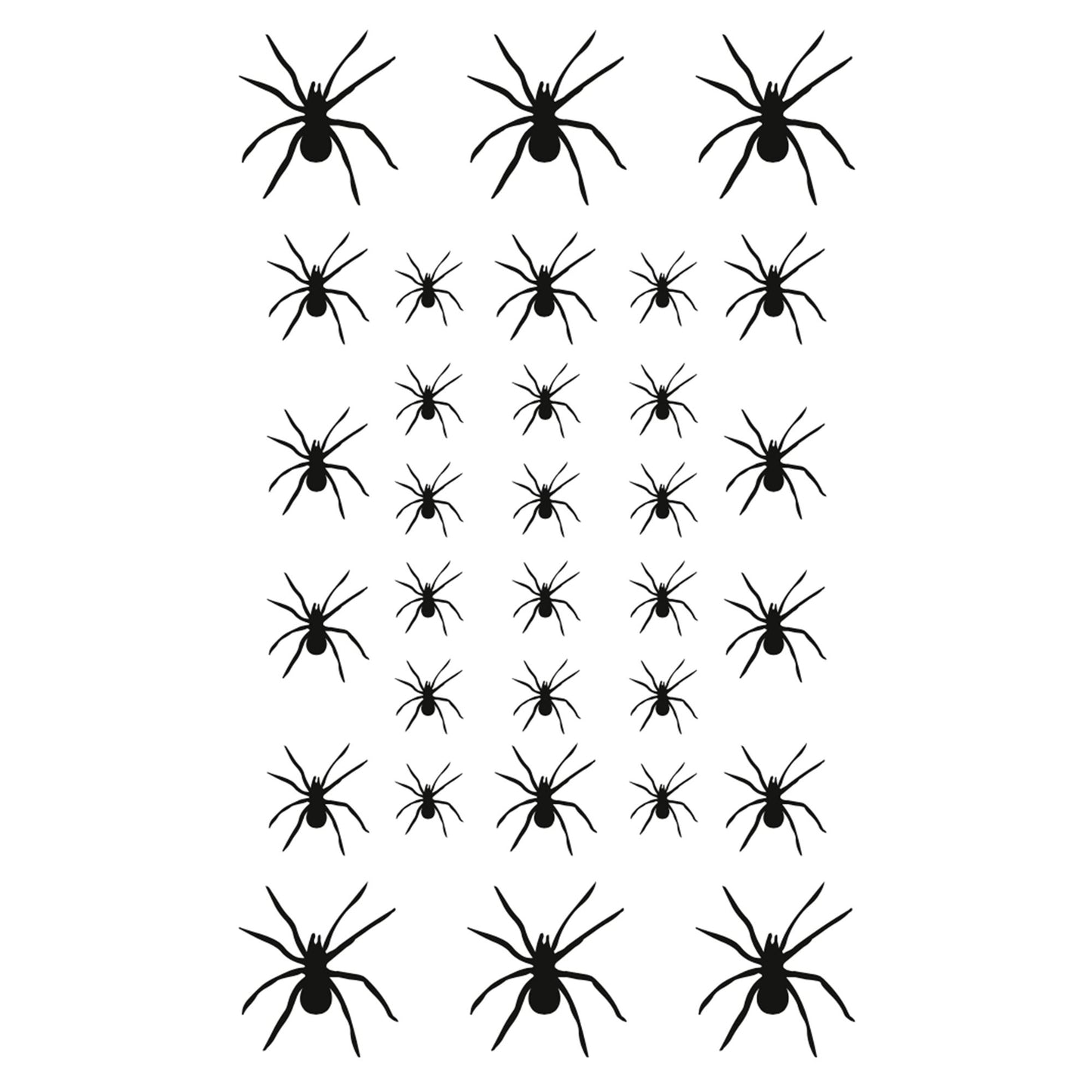 "SPINNEN TATTOOS / STICKER" (32 Spinnen) – Detailansicht