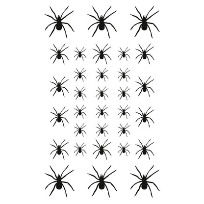"SPINNEN TATTOOS / STICKER" (32 Spinnen) – Detailansicht