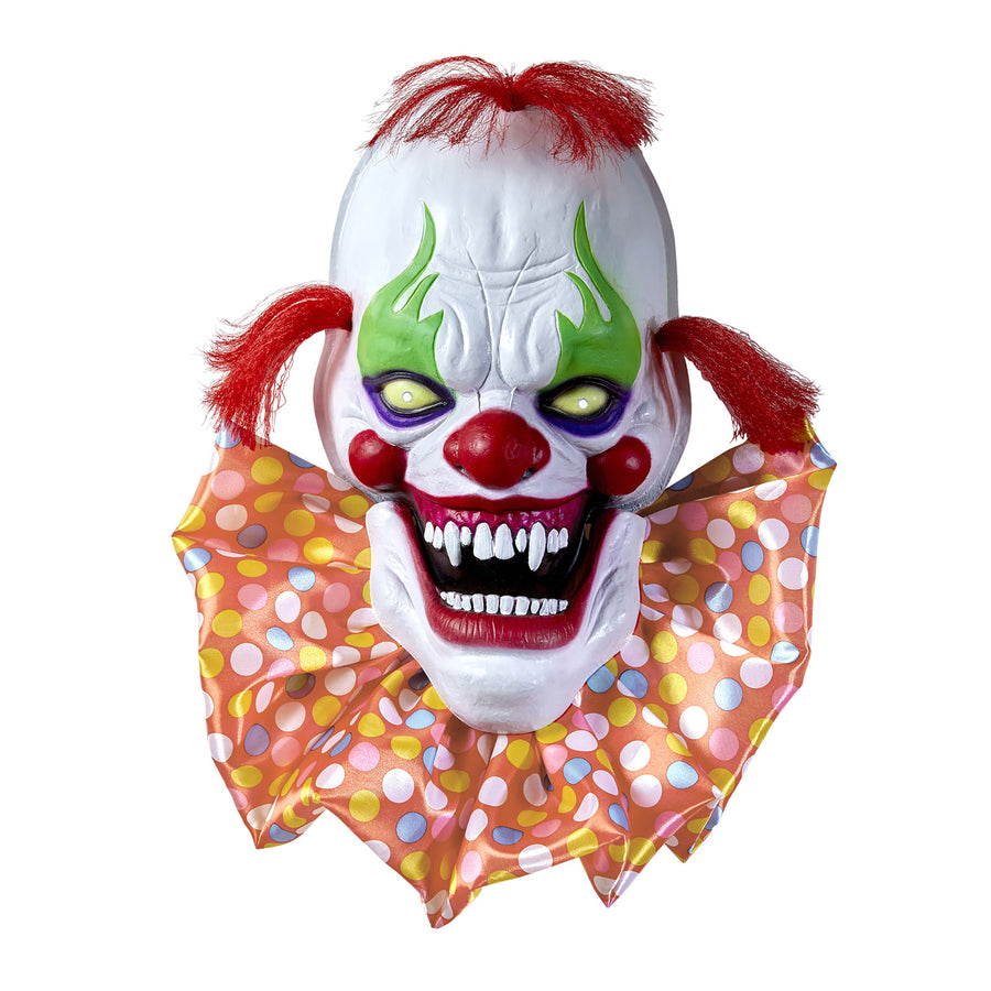 "SPRECHENDER HORRORCLOWN MIT SICH BEWEGENDEM MUND UND BLINKENDEN LED AUGEN" geräuschaktiviert - 58 cm - spricht 3 verschiedene Reime – Detailansicht