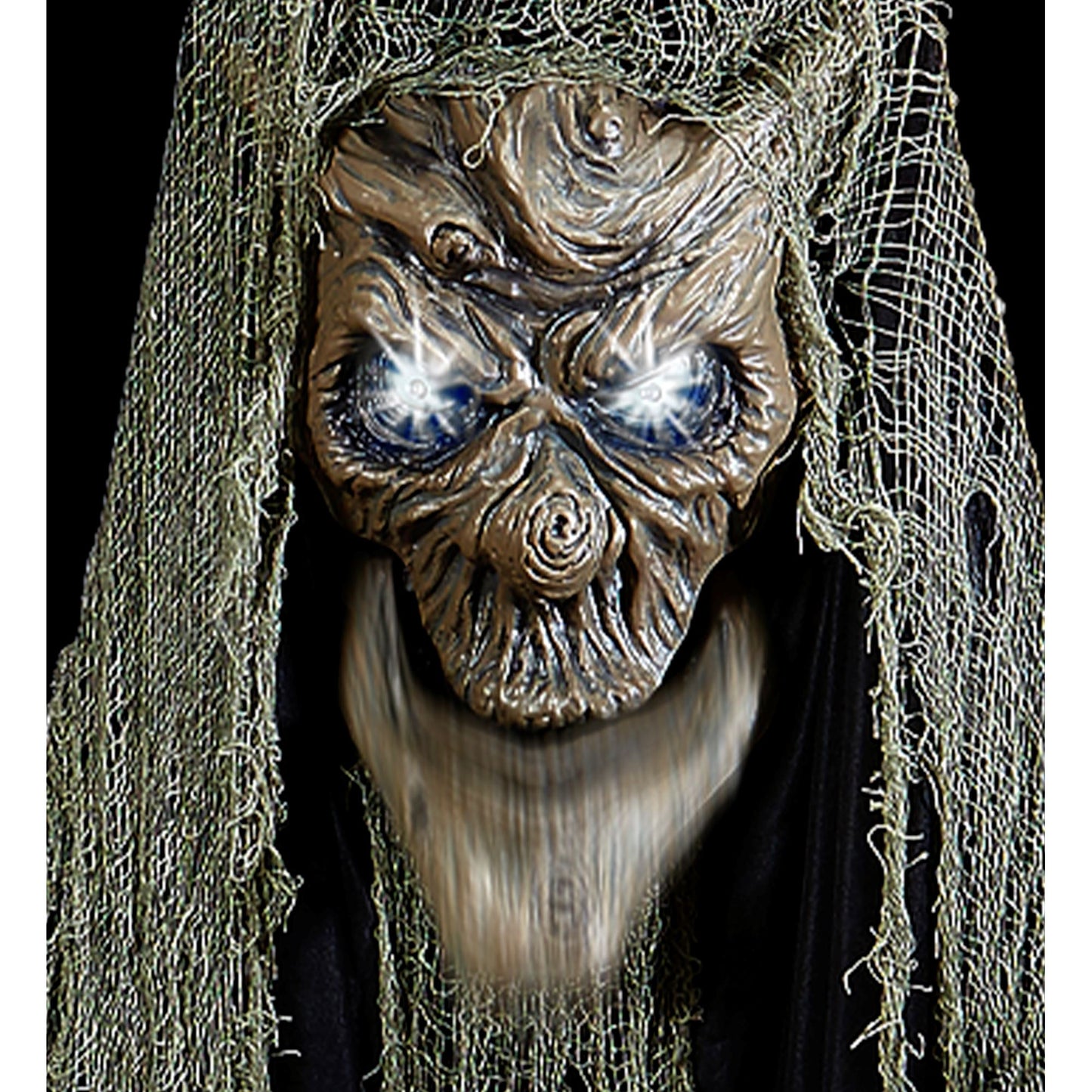 "SPRECHENDER VERHEXTER HALLOWEENBAUM MIT SICH BEWEGENDEM MUND UND BLINKENDEN LED AUGEN"geräuschaktiviert - 200 cm - spricht 3 verschiedeneReime – Detailansicht