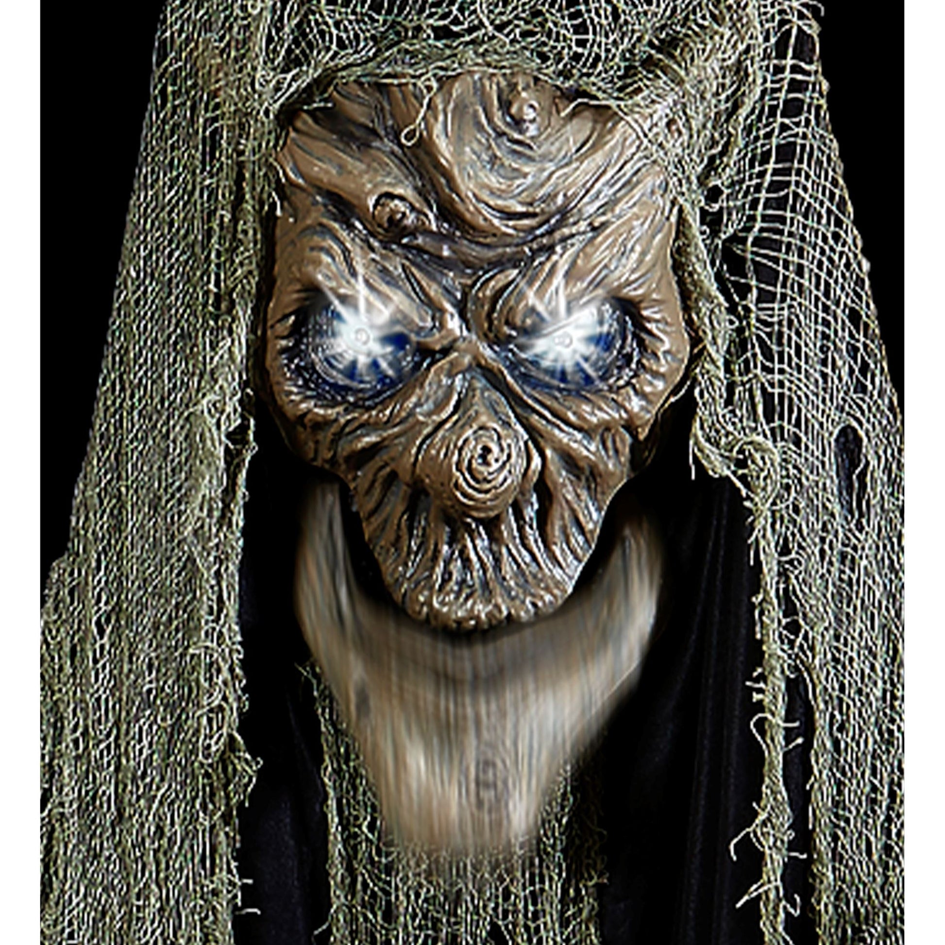 "SPRECHENDER VERHEXTER HALLOWEENBAUM MIT SICH BEWEGENDEM MUND UND BLINKENDEN LED AUGEN"geräuschaktiviert - 200 cm - spricht 3 verschiedeneReime – Detailansicht