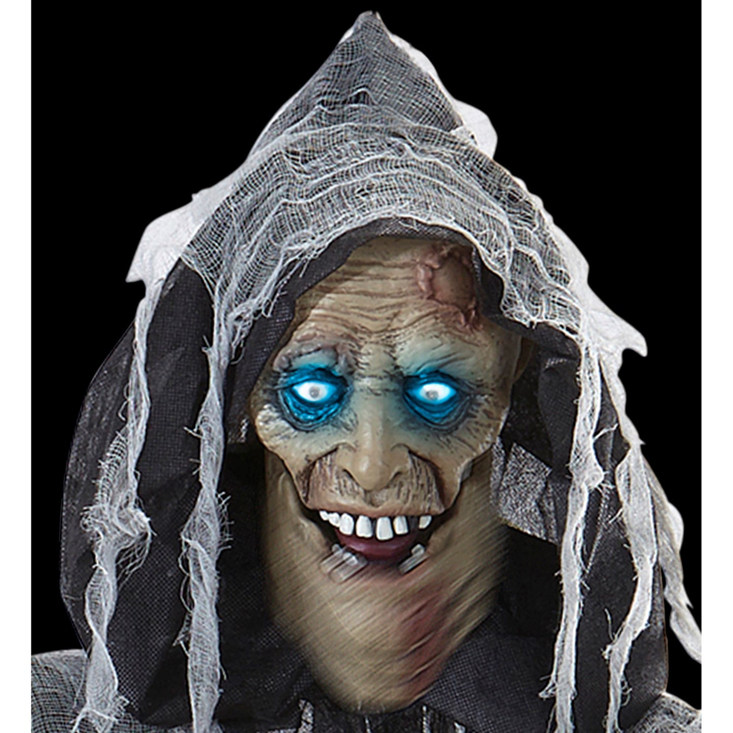 "SPRECHENDER ZOMBIE MIT BEWEGLICHEM KINN UND LIGHT-UP AUGEN" 160 cm - 3 verschiedene Sätze - Sensor aktivierend – Ansicht 3