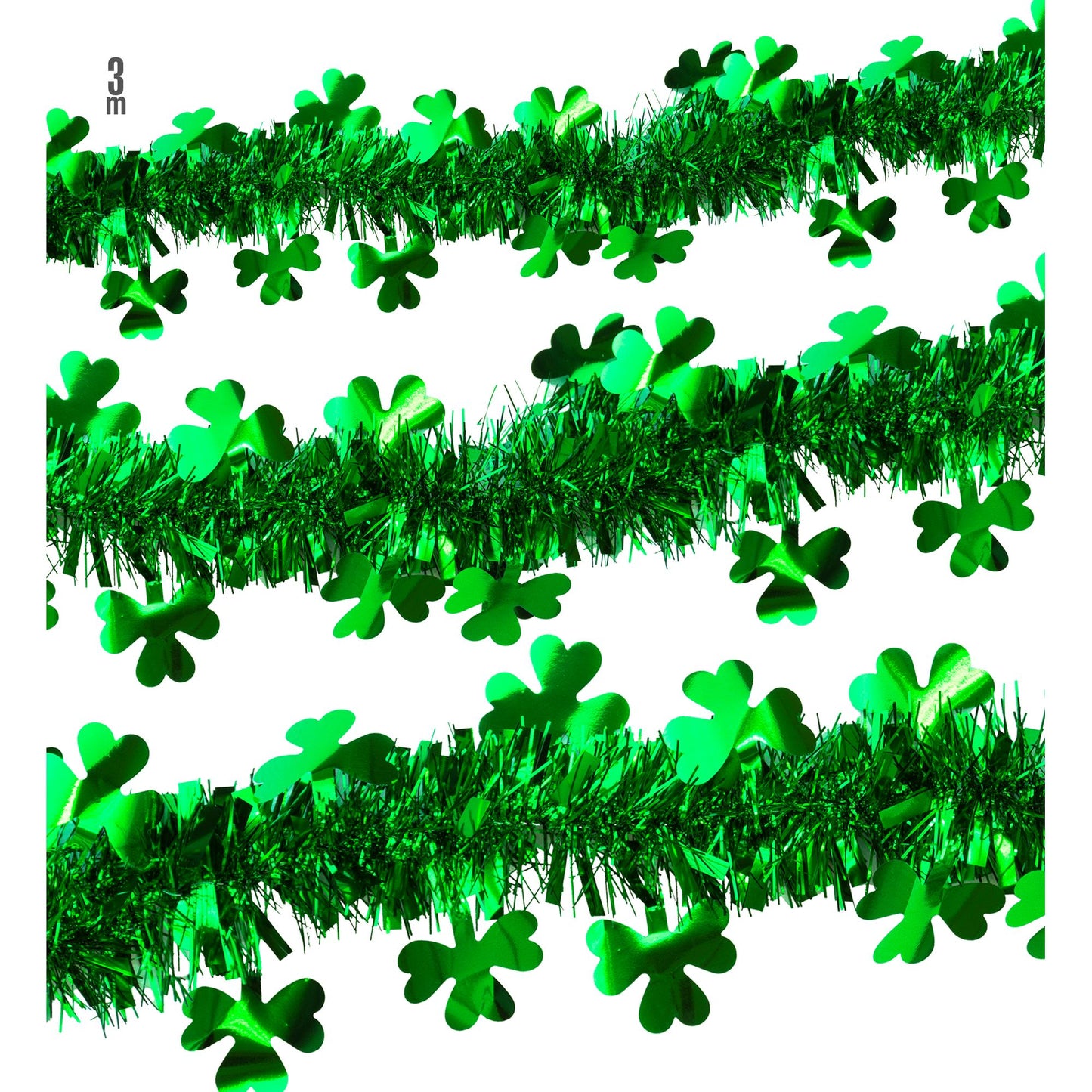 "ST. PATRICK'S DAY GIRLANDE AUS LAMETTA" 3 m – Vorderansicht