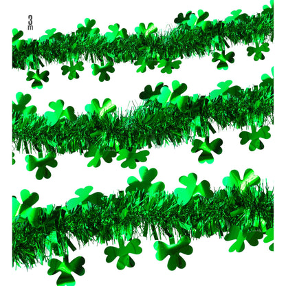 "ST. PATRICK'S DAY GIRLANDE AUS LAMETTA" 3 m – Vorderansicht