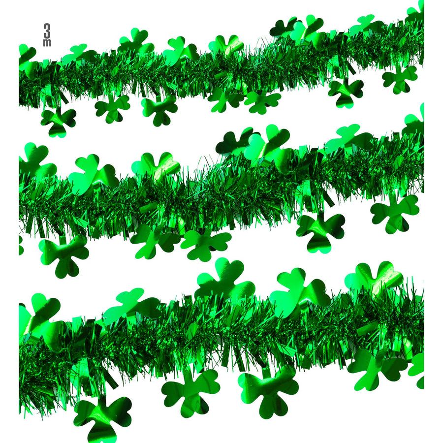 "ST. PATRICK'S DAY GIRLANDE AUS LAMETTA" 3 m – Vorderansicht