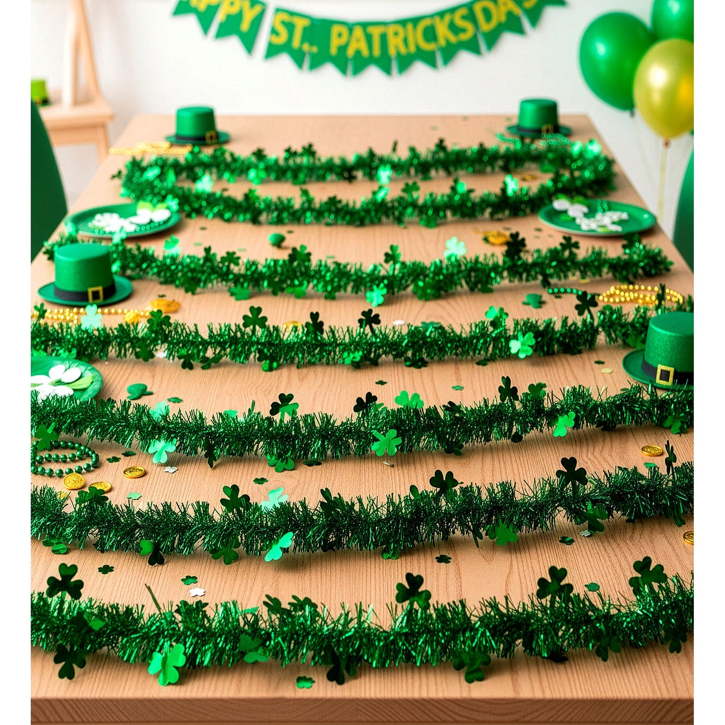 "ST. PATRICK'S DAY GIRLANDE AUS LAMETTA" 3 m – Ansicht 3