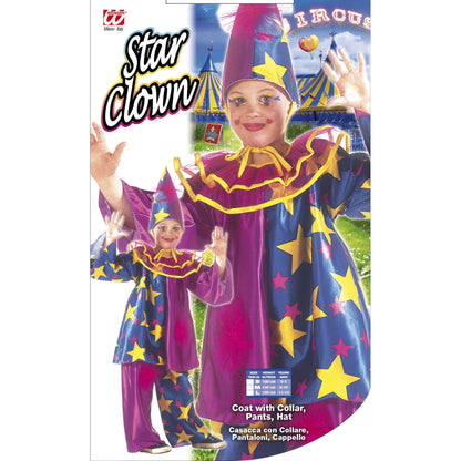 "STAR CLOWN" (Oberteil mit Kragen, Hose, Hut) – Detailansicht
