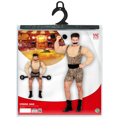 "STARKER MANN" (Overall mit Muskelshirt und Gürtel, Schnurrbart) – Ansicht 5