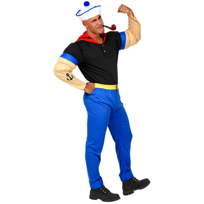 "STARKER SEEMANN" (Shirt mit Muskelarmen, Hose mit Gürtel, Mütze) – Ansicht 3