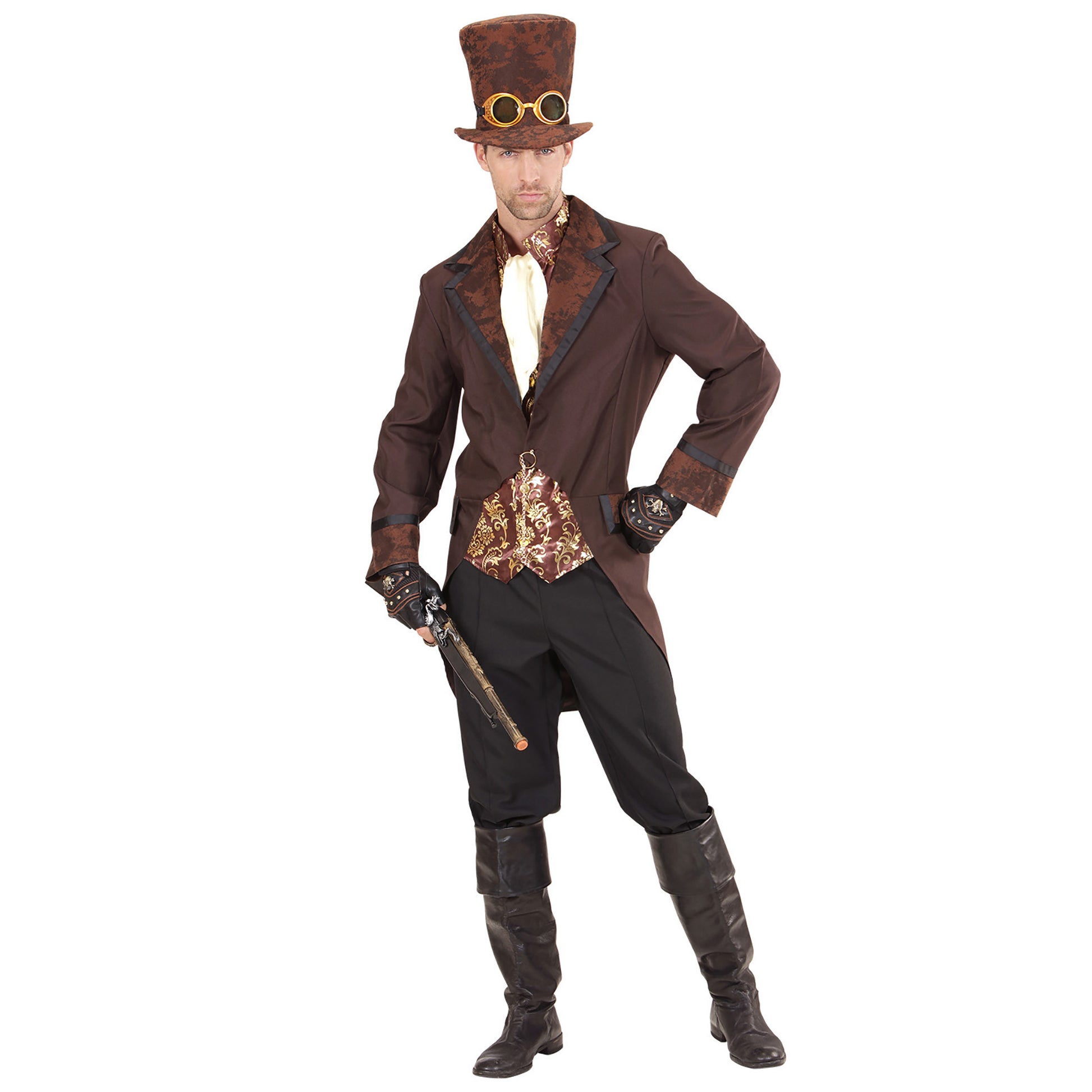"STEAMPUNK" (Frack mit Weste, Jabot, Hut) – Ansicht 3