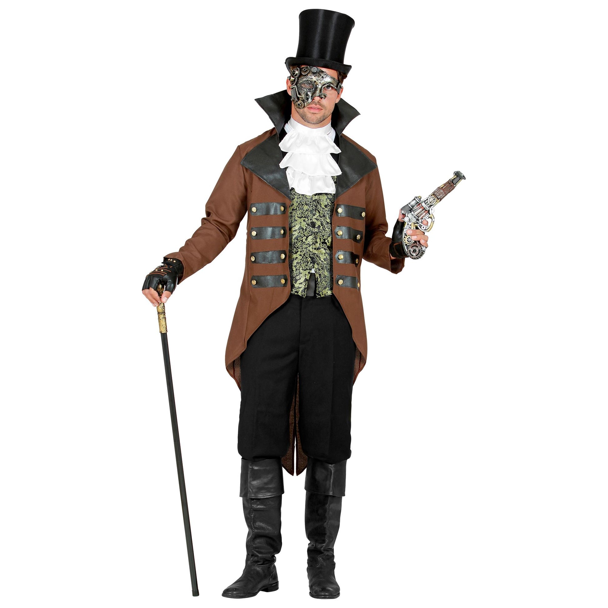 "STEAMPUNK" (Frack, Weste, Jabot) – Vorderansicht