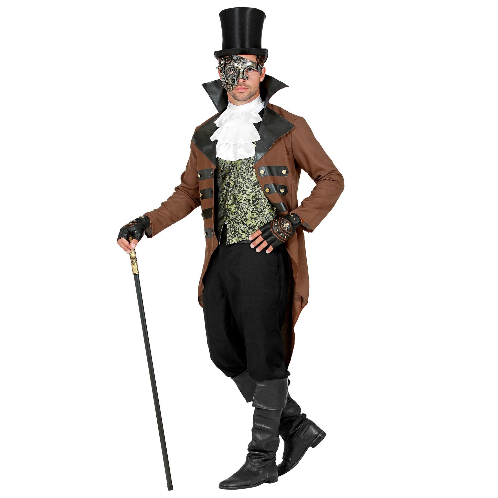 "STEAMPUNK" (Frack, Weste, Jabot) – Detailansicht