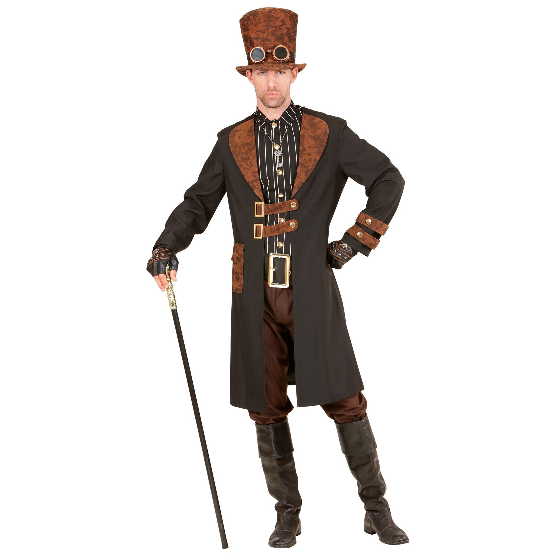 "STEAMPUNK" (Mantel mit Hemd, Hut) – Ansicht 3