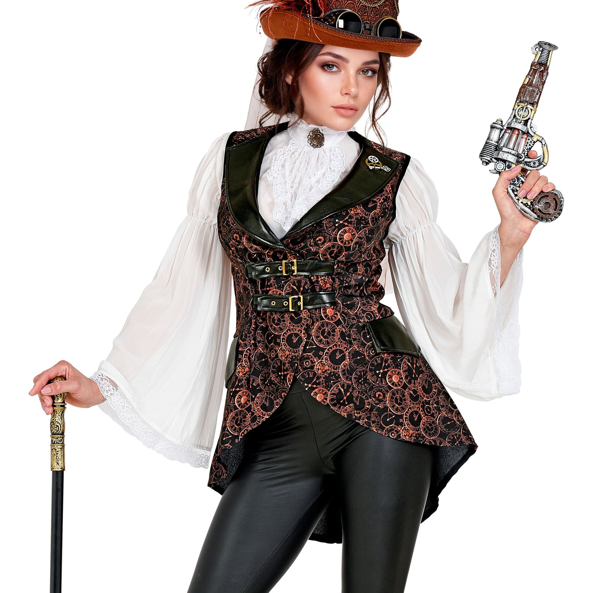 "STEAMPUNK" (Weste) – Vorderansicht