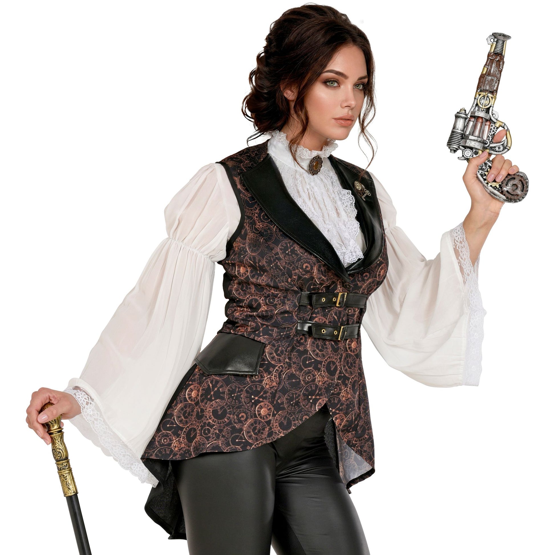 "STEAMPUNK" (Weste) – Detailansicht