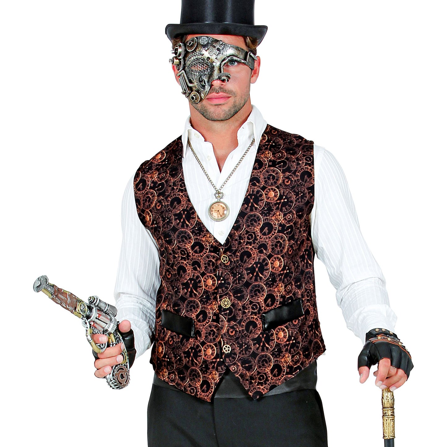 "STEAMPUNK" (Weste) – Vorderansicht