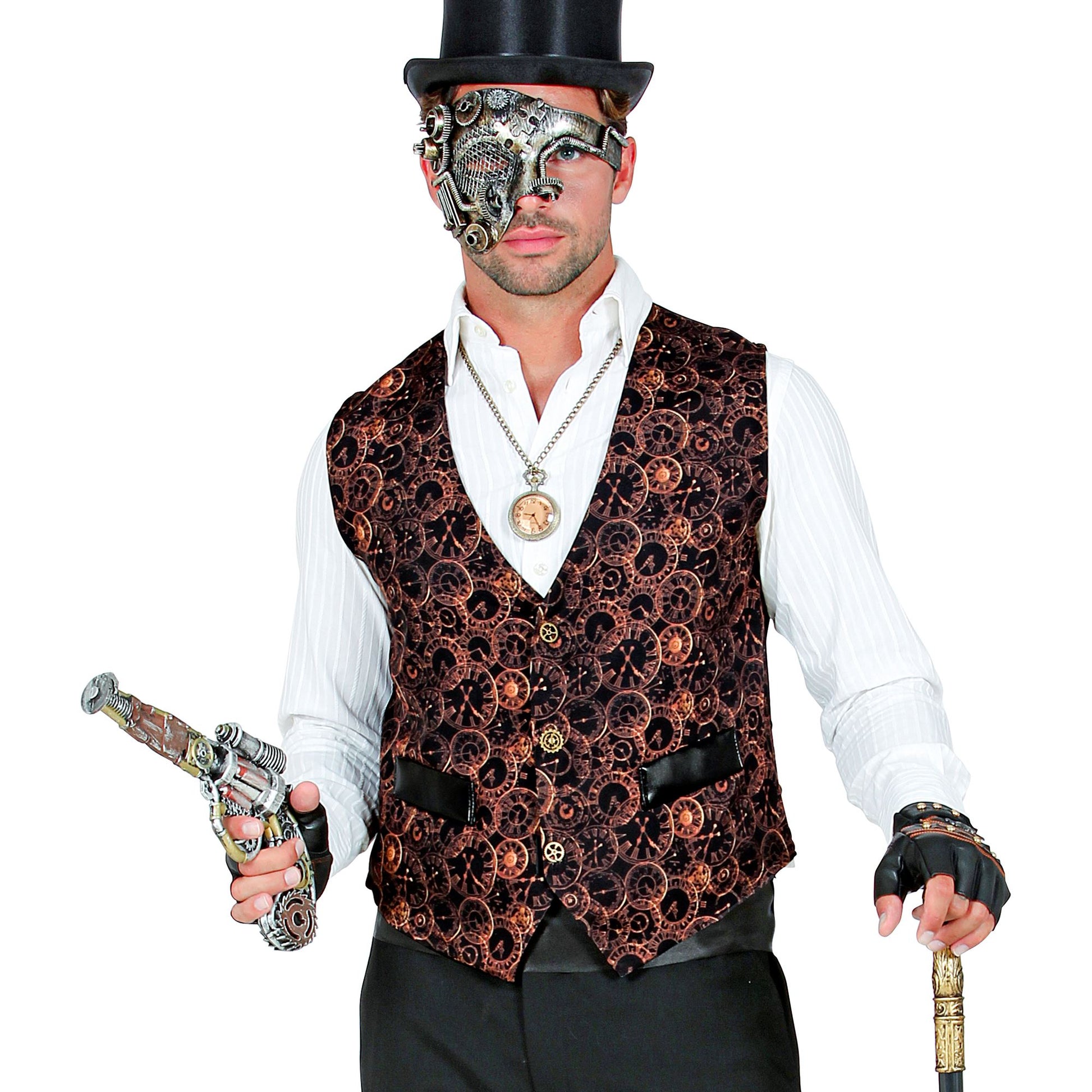"STEAMPUNK" (Weste) – Vorderansicht