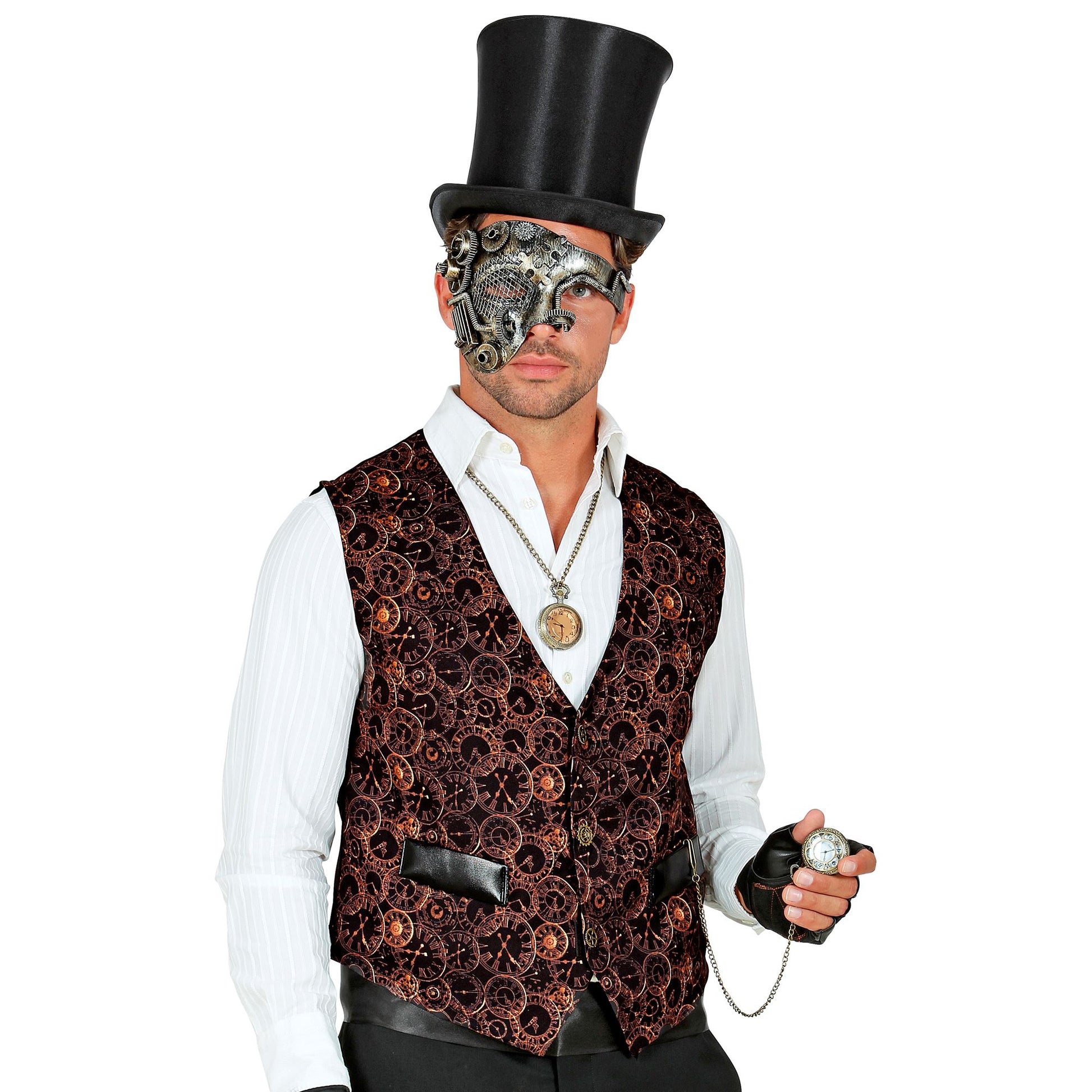 "STEAMPUNK" (Weste) – Detailansicht