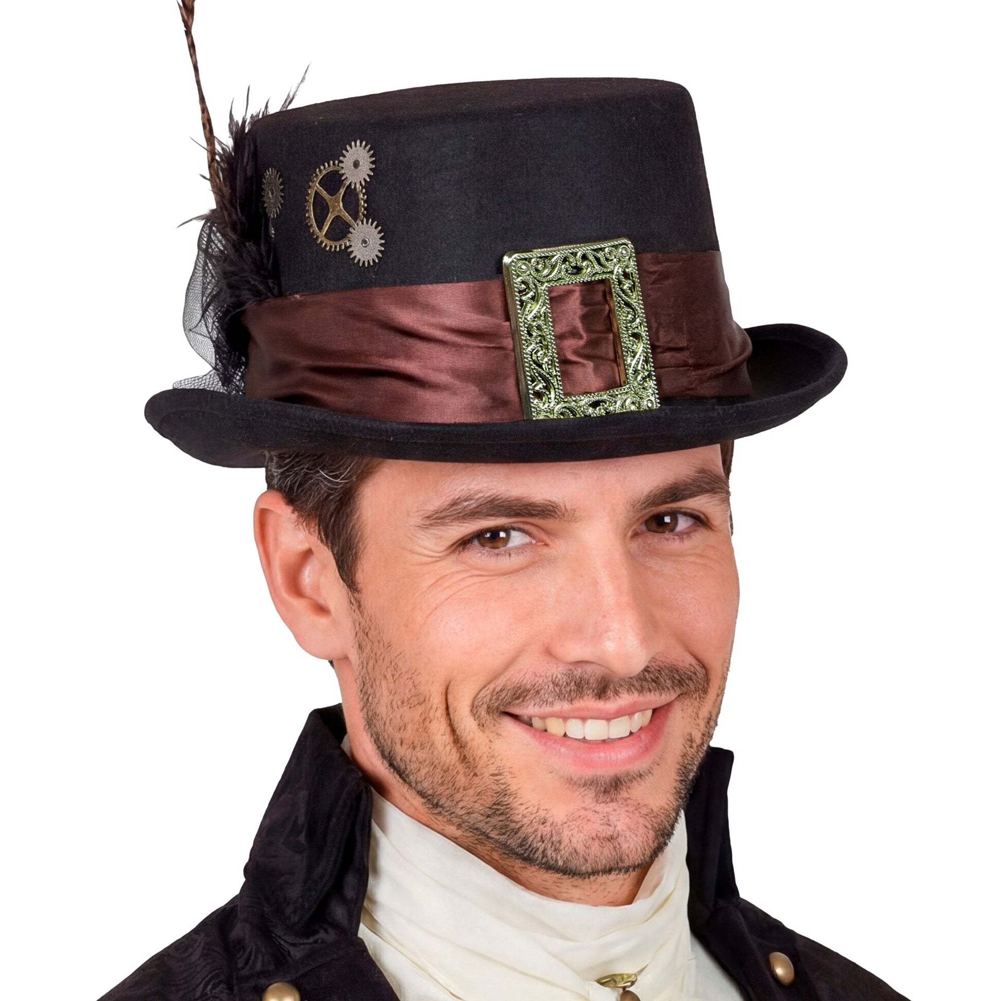 "STEAMPUNK ZYLINDER AUS FILZ" 12 cm – Ansicht 4