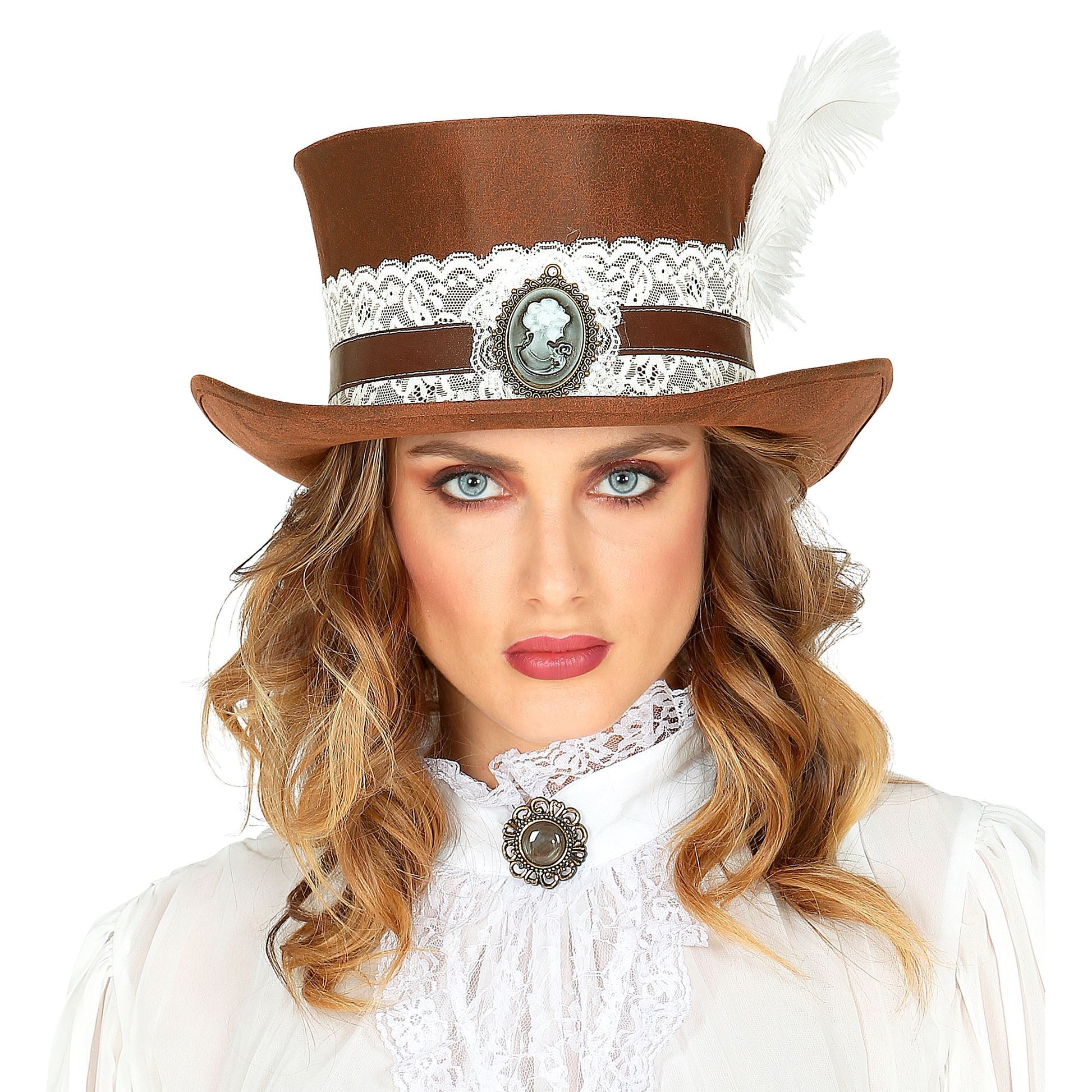 "STEAMPUNK ZYLINDER IN ANTIKLEDEROPTIK" 12 cm – Ansicht 3