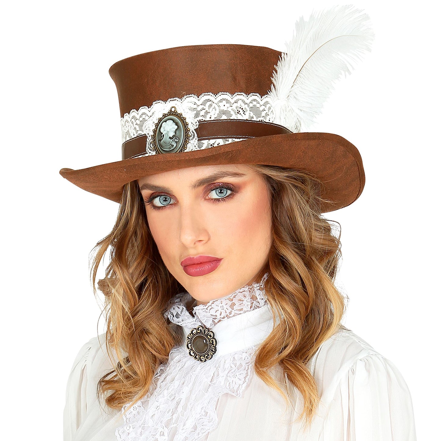 "STEAMPUNK ZYLINDER IN ANTIKLEDEROPTIK" 12 cm – Ansicht 4