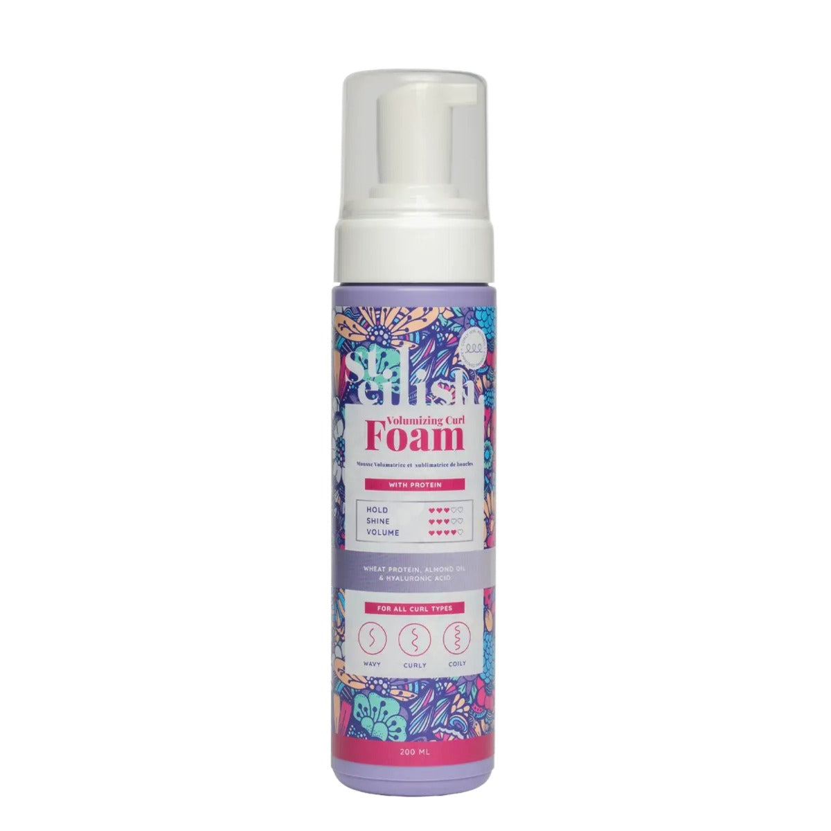 Steilish, Volumizing Curl, Haarstyling-Schaum, Volumizing & Defining, 200 ml