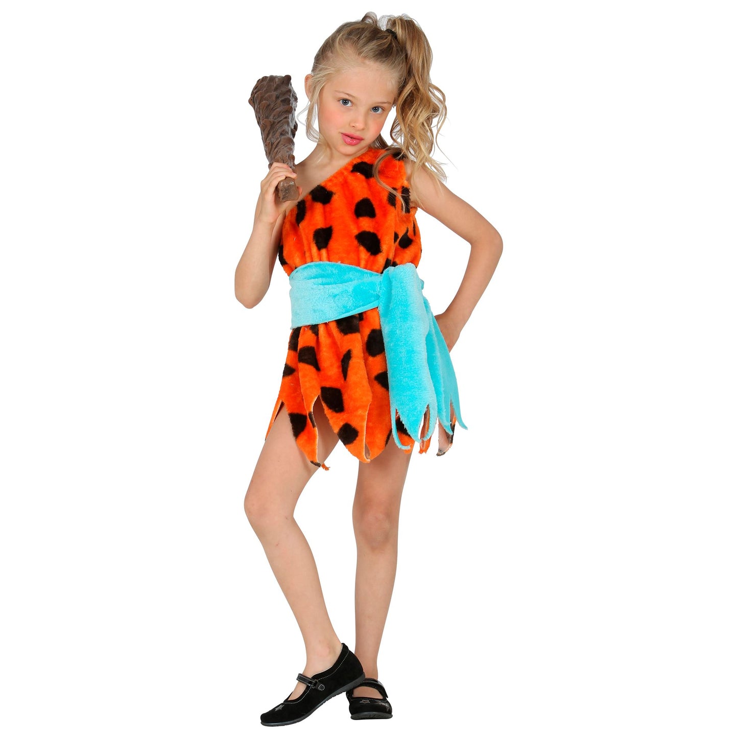 "STEINZEITMÄDCHEN" (Kleid, Gürtel) – Ansicht 4