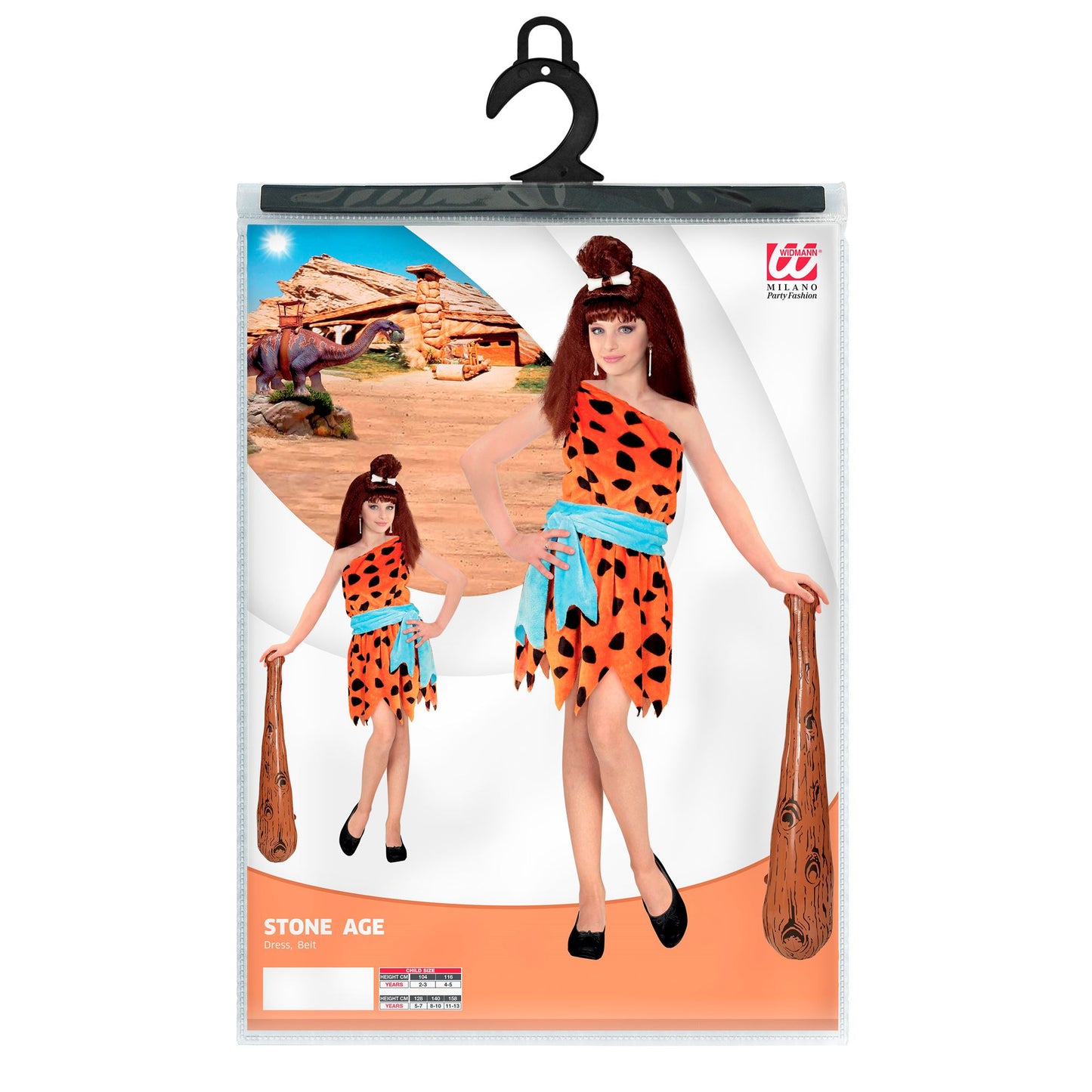 "STEINZEITMÄDCHEN" (Kleid, Gürtel) – Ansicht 5