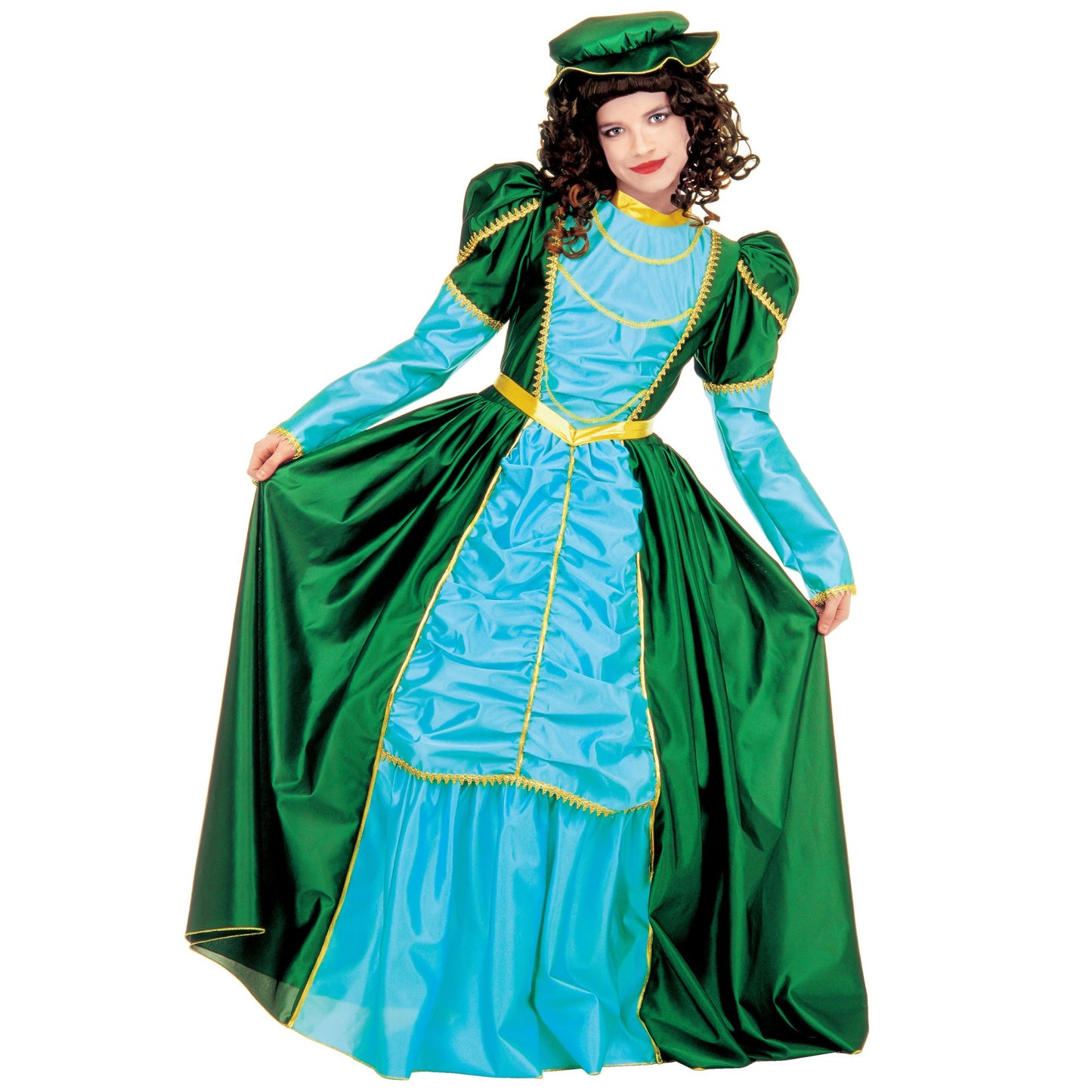 "STEPHANIE" (Kleid mit Petticoat, Hut) – Vorderansicht