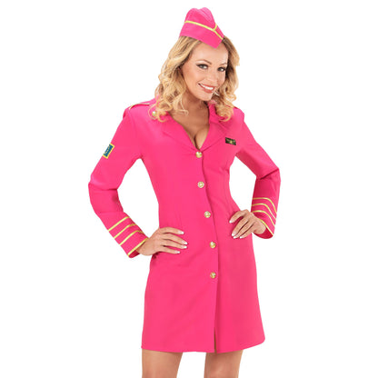 "STEWARDESS" (Kleid, Mütze) – Vorderansicht