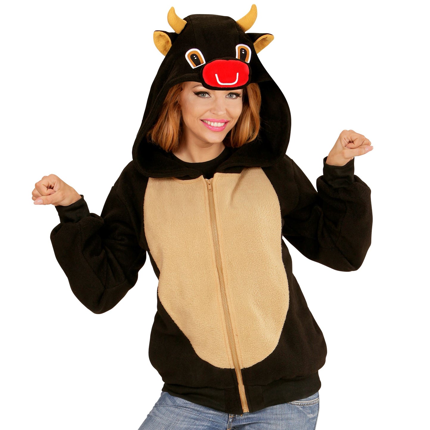 "STIER" (Fleecejacke mit Kapuze) – Ansicht 3