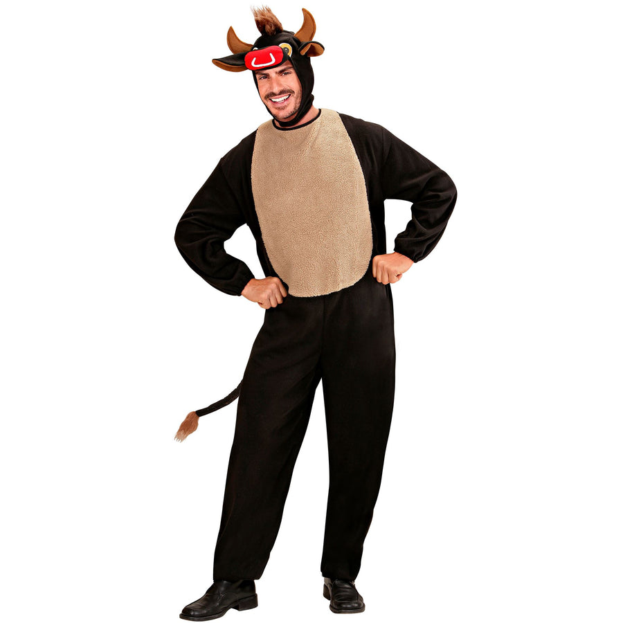 "STIER" (Kostüm mit Gesäß, Kopfbedeckung) – Vorderansicht