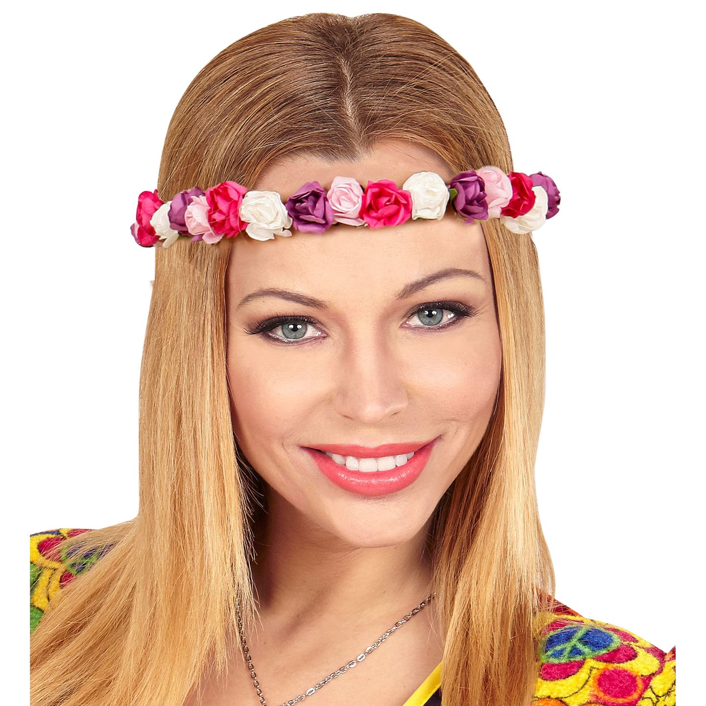 "STIRNBAND / HAARBAND MIT BUNTEN BLUMEN" – Ansicht 3