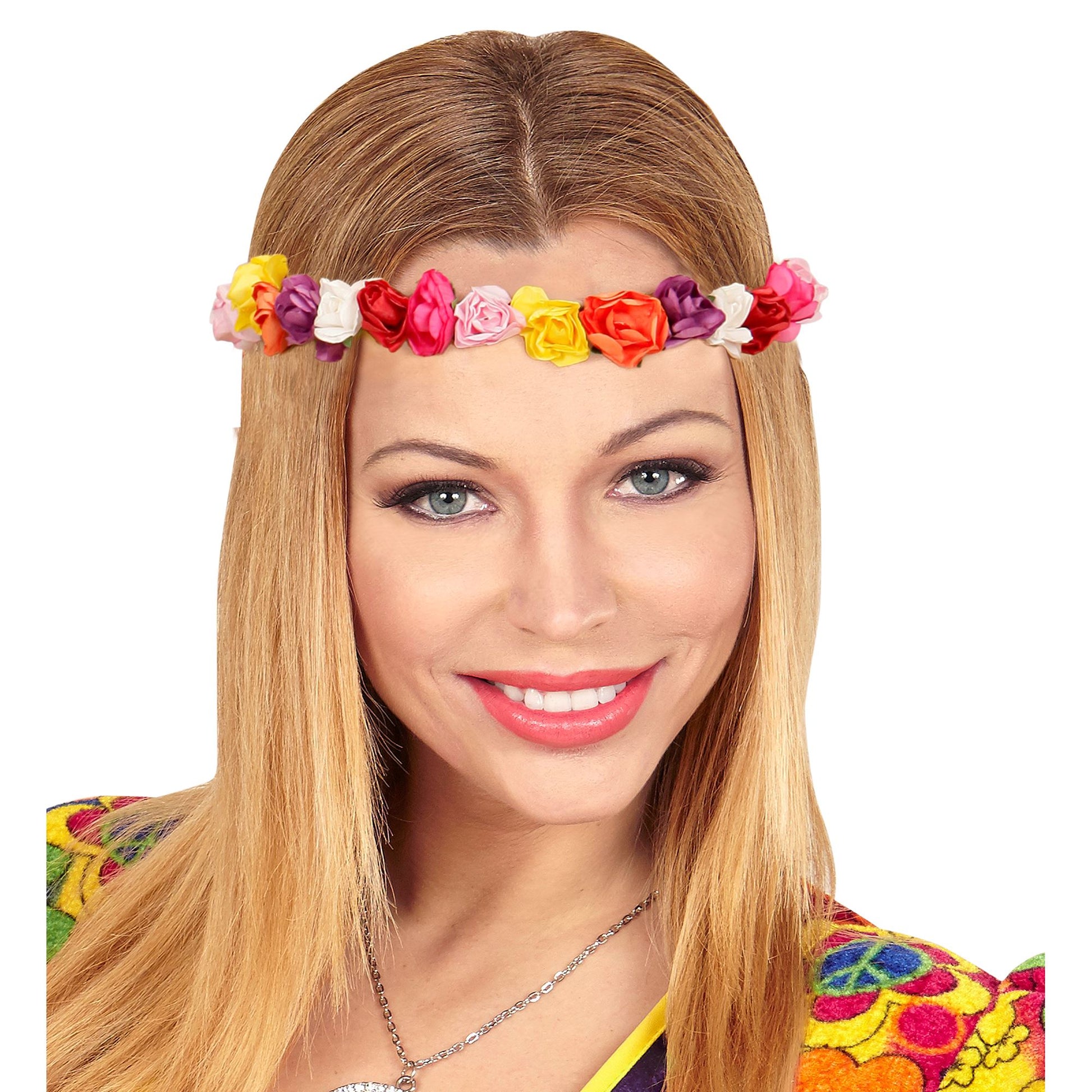 "STIRNBAND / HAARBAND MIT BUNTEN BLUMEN" – Ansicht 3