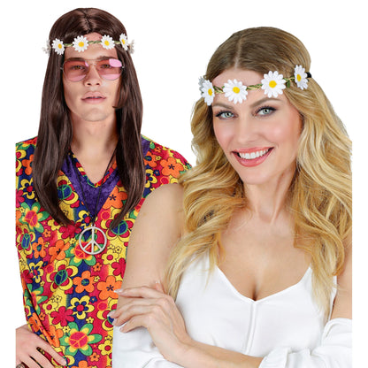 "STIRNBAND / HAARBAND MIT GÄNSEBLÜMCHEN" – Ansicht 3