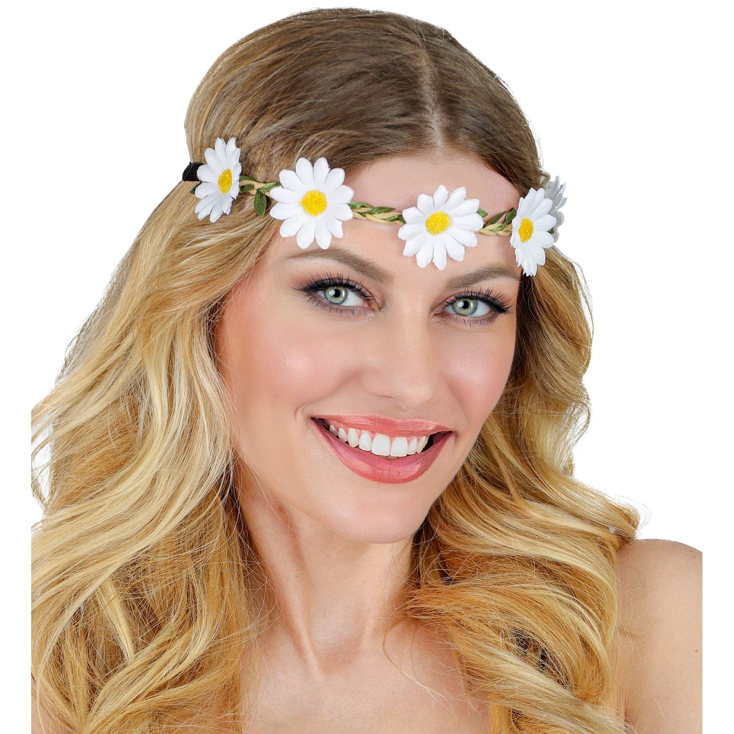 "STIRNBAND / HAARBAND MIT GÄNSEBLÜMCHEN" – Ansicht 4