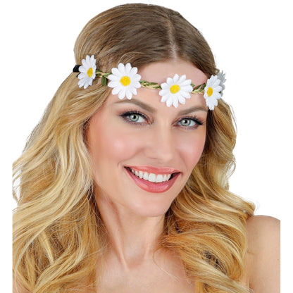 "STIRNBAND / HAARBAND MIT GÄNSEBLÜMCHEN" – Ansicht 4
