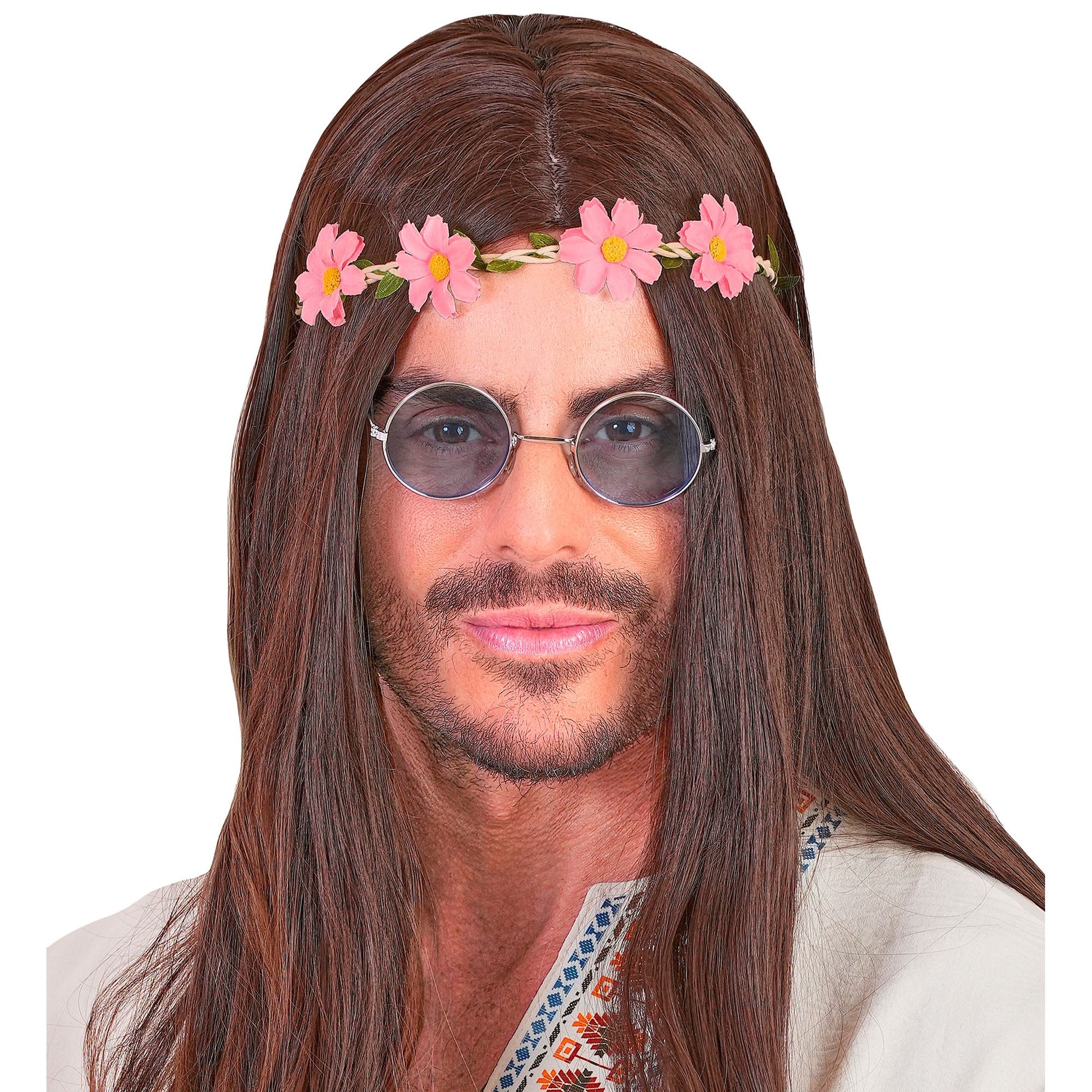 "STIRNBAND / HAARBAND MIT ROSA BLUMEN" – Ansicht 5