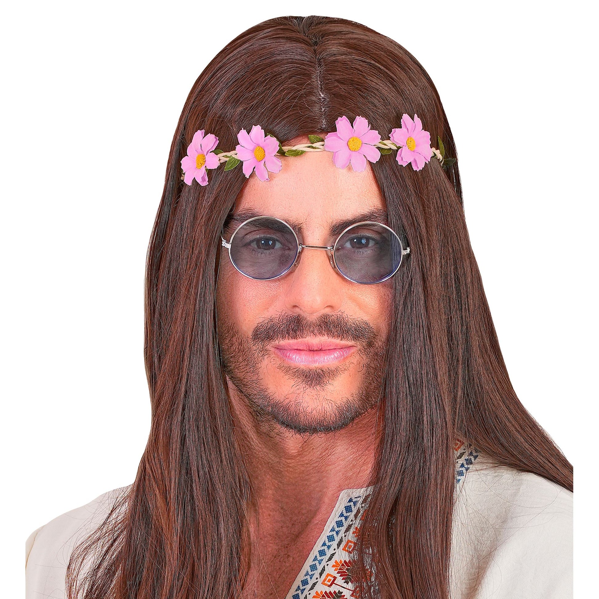 "STIRNBAND / HAARBAND MIT VIOLETTEN BLUMEN" – Ansicht 5