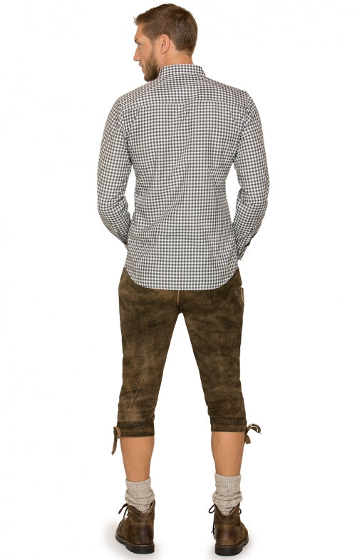Trachtenhemd Stockerpoint Campos3 Langarm Schilf – Herren Baumwolle - Fasnacht24.ch