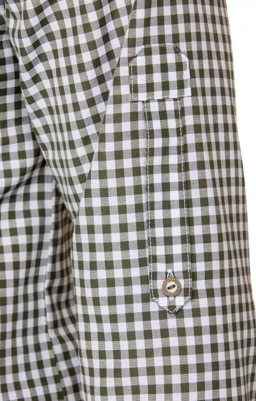 Trachtenhemd Stockerpoint Campos3 Langarm Schilf – Herren Baumwolle - Fasnacht24.ch