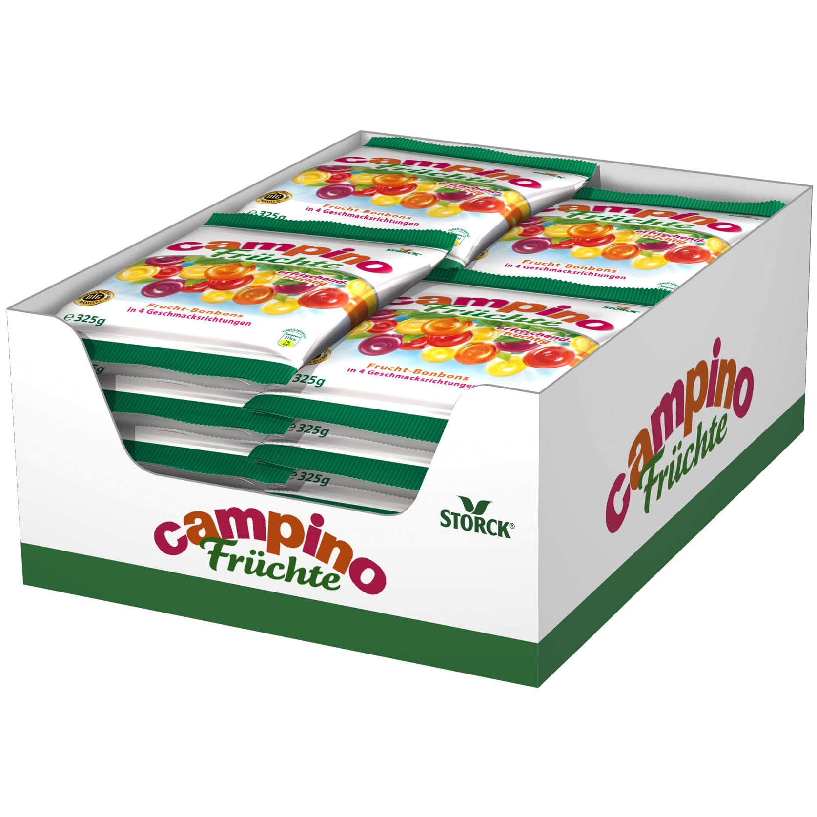Storck Campino Früchte 325g Bonbons Packung – Detailansicht
