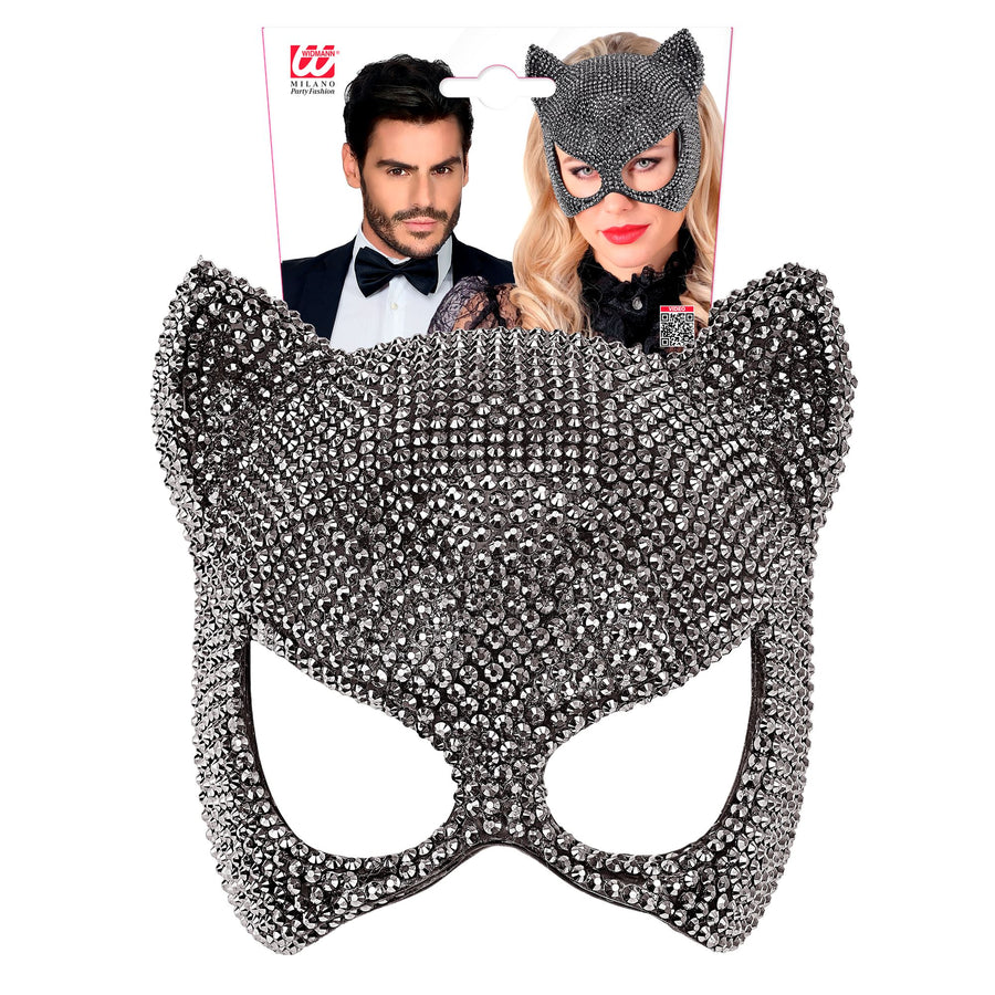"STRASS KATZENMASKE" – Detailansicht
