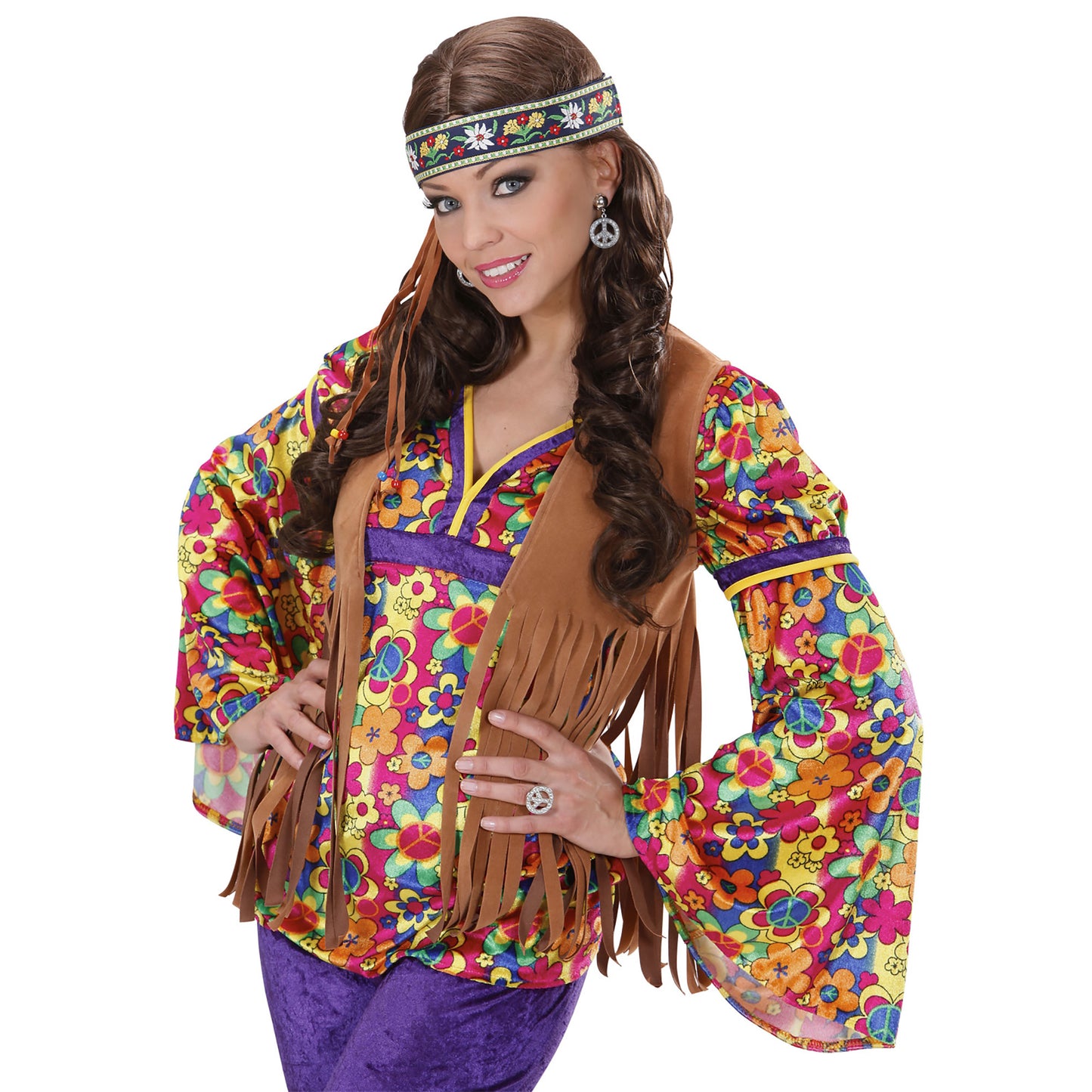 "STRASS OHRRINGE PEACE & LOVE" – Ansicht 5