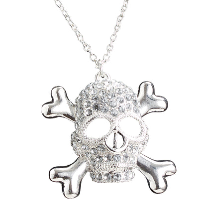 "STRASS TOTENKOPF KETTE" – Vorderansicht
