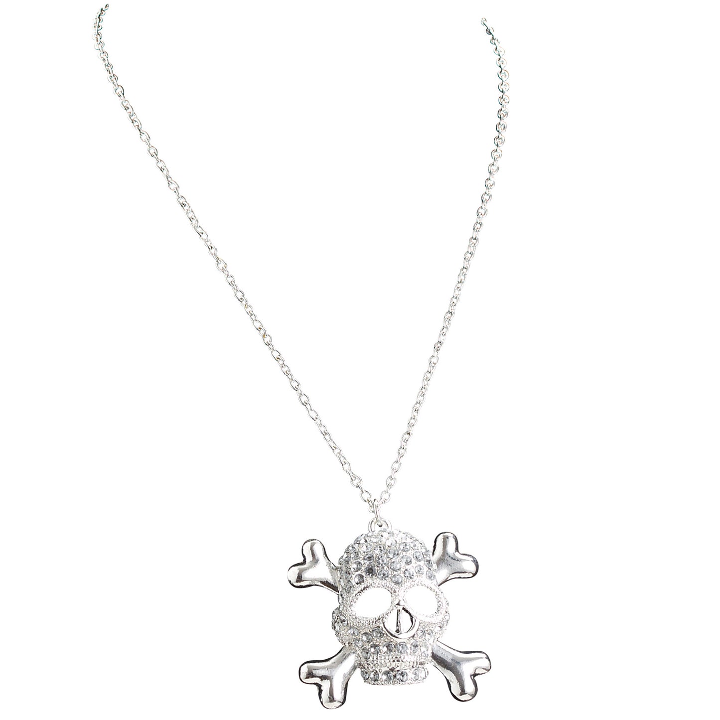 "STRASS TOTENKOPF KETTE" – Detailansicht