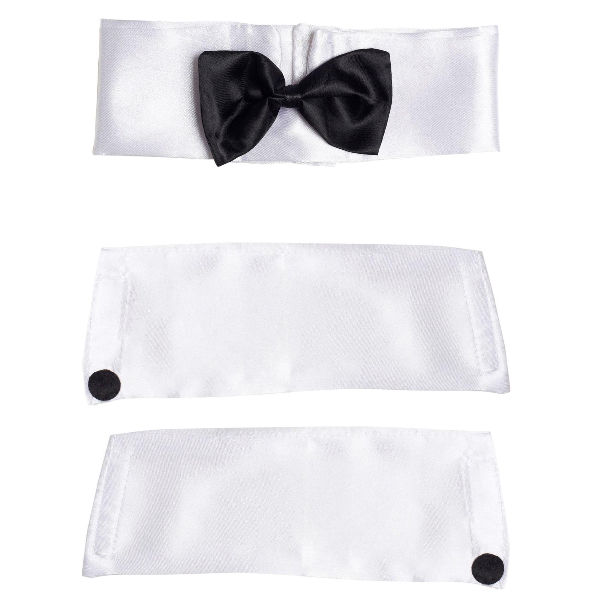 "STRIPPER SET" (Kragen mit Fliege, Armbündchen) – Ansicht 3