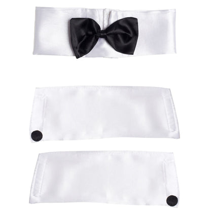 "STRIPPER SET" (Kragen mit Fliege, Armbündchen) – Ansicht 3